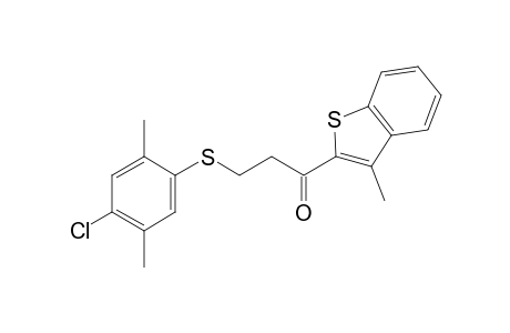 3-[(4-chloro-2,5-xylyl)thio]-1-(3-methylbenzo[b]thien-2-yl)-1-propanone