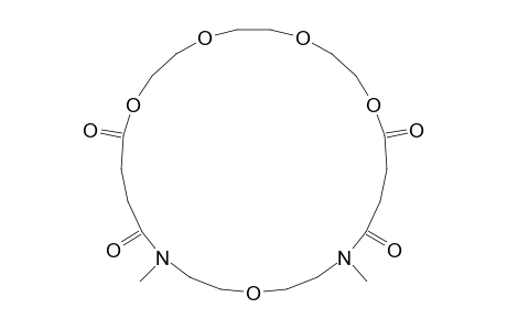 15,21-Dimethyl-1,4,7,10,18-pentaoxa-15,21-diazacyclopentacosane-11,14,22,25-tetrone