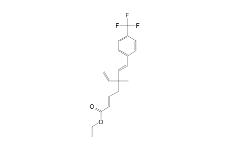 [S,(2E),(6E)]-ETHYL-5-METHYL-7-[4-(TRIFLUOROMETHYL)-PHENYL]-5-VINYLHEPTA-2,6-DIENOATE