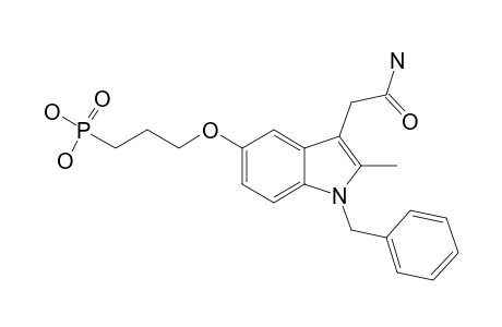 [3-[3-(AMIDOMETHYL)-2-METHYL-1-(PHENYLMETHYL)-INDOL-5-YL]-OXY]-PROPYL-PHOSPHONIC-ACID