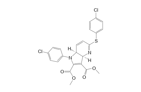 (3AS,7AS)-REL-DIMETHYL-1-(4-CHLOROPHENYL)-5-[(4-CHLOROPHENYL)-SUFANYL]-3A,7A-DIHYDRO-1H-PYRROLO-[3,2-B]-PYRIDINE-2,3-DICARBOXYLATE