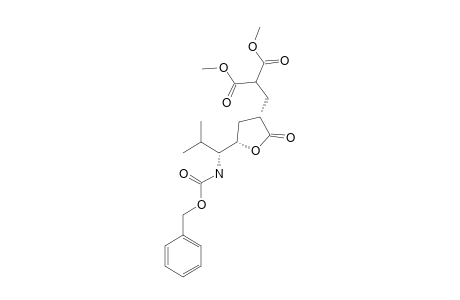 (3''S,5''S,1'''S)-DIMETHYL-2-[[5-(1-BENZYLOXYCARBONYLAMINO)-2-METHYLPROPYL]-2-OXOTETRAHYDRO-3-FURANYL]-METHYLMALONATE