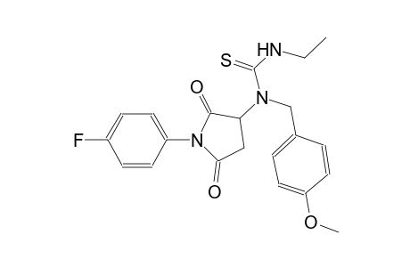 N'-ethyl-N-[1-(4-fluorophenyl)-2,5-dioxo-3-pyrrolidinyl]-N-(4-methoxybenzyl)thiourea