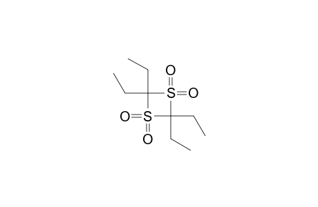 2,2,4,4-tetraethyl-1,3-dithietane 1,1,3,3-tetraoxide