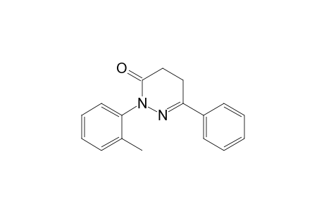 3(2H)-Pyridazinone, 4,5-dihydro-2-(2-methylphenyl)-6-phenyl-