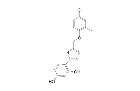 5-(4-Chloro-2-methylphenoxymethyl)-2-(2,4-dihydroxyphenyl)-1,3,4-thidiazole