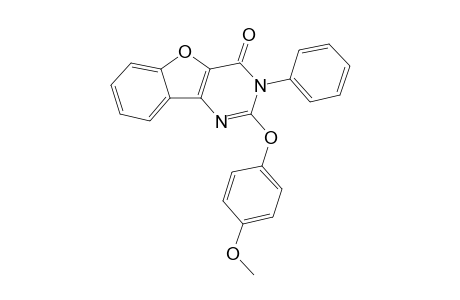 2-[4'-Methoxyphenoxy]-3-phenylbenzofuro[3,2-d]pyrimidin-4(3H)-one