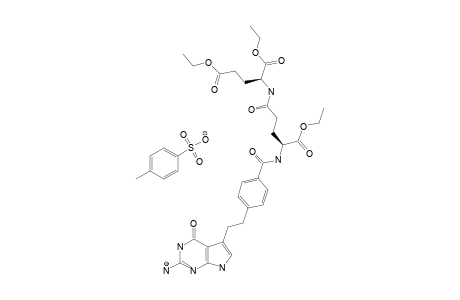 #19A;(2S)-2-[[(4S)-4-[[4-[2-(2-AMINO-4-OXO-4,7-DIHYDRO-1H-PYRROLO-[2,3-D]-PYRIMIDIN-5-YL)-ETHYL]-BENZOYL]-AMINO]-4-(ETHOXYCARBONYL)-BUTANOYL]-AMINO]-PENTAN