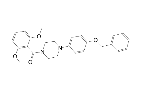 1-[4-(benzyloxy)phenyl]-4-(2,6-dimethoxybenzoyl)piperazine