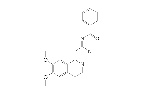 1-[(BENZOYLAMIDINO)-METHYLENE]-1,2,3,4-TETRAHYDRO-6,7-DIMETHOXY-ISOQUINOLINE