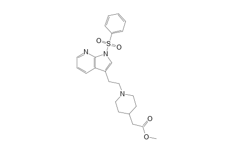 METHYL_1-[2-(1-PHENYLSULFONYLPYRROLO-[2.3-B]-PYRIDIN-3-YL)-ETHYL]-4-PIPERIDINEACETATE