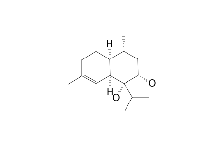 (-)-(5-R,6-R,7-S,9-R,10-S)-CADINAN-3-ENE-6,7-DIOL