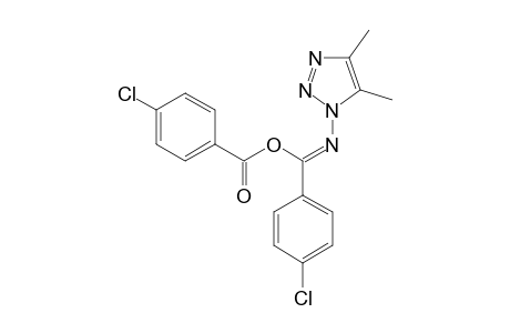 1-(ALPHA-PARA-CHLOR-BENZOYLOXY-PARA-CHLOR-PHENYLIDENE-AMINO)-4,5-DIMETHYL-1,2,3-TRIAZOLE