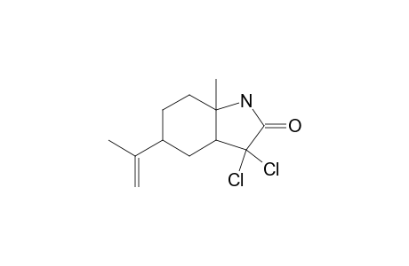 3,3-dichloro-7a-methyl-5-prop-1-en-2-yl-1,3a,4,5,6,7-hexahydroindol-2-one