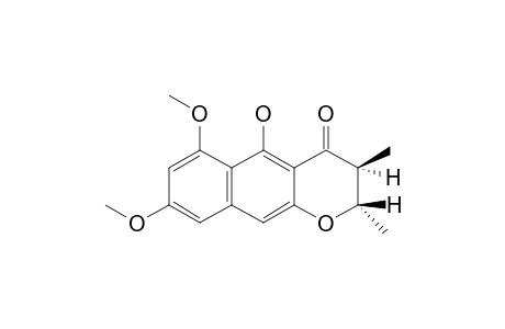 (2S,3S)-5-HYDROXY-6,8-DIMETHOXY-2,3-DIMETHYL-2,3-DIHYDRO-4H-NAPHTHO-[2,3-B]-PYRAN-4-ONE