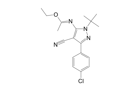 5-ACETIMINOETHYL-1-TERT.-BUTYL-3-(PARA-CHLOROPHENYL)-4-CYANO-PYRAZOLE