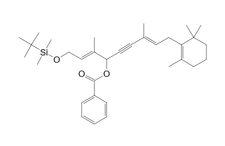 (4E)-1-[(1E)-3-[(TERT.-BUTYLDIMETHYLSILYL)-OXY]-1-METHYLPROP-1-EN-1-YL]-4-METHYL-6-(2,6,6-TRIMETHYLCYCLOHEX-1-EN-1-YL)-HEX-4-EN-2-YNYL-BENZOATE