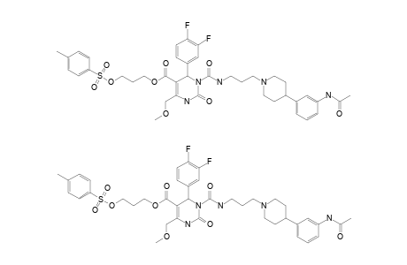 #5;3-(TOSYLOXY)-PROPYL-3-[3-[4-(3-ACETAMIDOPHENYL)-PIPERIDIN-1-YL]-PROPYL-CARBAMOYL]-4-(3,4-DIFLUOROPHENYL)-6-(METHOXYMETHYL)-2-OXO-1,2,3,4-TETRAHYDRO-PYRIMIDI