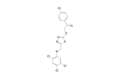 2-[5-[(2,4,5-TRICHLOROPHENYLAMINO)-METHYL]-1,3,4-THIADIAZOL-2-YL-THIO]-1-(4-CHLOROPHENYL)-ETHANONE