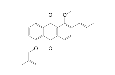 1-METHOXY-5-(2''-METHYLPROP-2''-ENYLOXY)-2-(PROP-1'-ENYL)-ANTHRAQUINONE