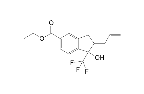 Ethyl 1-trifluoromethyl-1-hydroxy-2-(prop-2'-enyl)indane-5-carboxylate