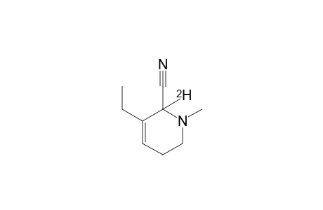 1-Methyl-2-cyano-2-deuterio-3-ethyl-3-piperideine