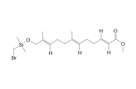 (2E,6E,10E)-METHYL-12-[(BROMOMETHYL)-DIMETHYLSILYLOXY]-7,11-DIMETHYLDODECA-2,6,0-TRIENOATE