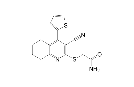 2-([3-Cyano-4-(2-thienyl)-5,6,7,8-tetrahydro-2-quinolinyl]sulfanyl)acetamide