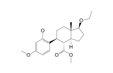 METHYL-1-BETA-ETHOXY-5-BETA-(2'-HYDROXY-4'-METHOXYPHENYL)-7A-BETA-METHYL-2,3,3A-ALPHA,4,5,6,7,7A-OCTAHYDRO-1H-INDENE-4-ALPHA-CARBOXYLATE