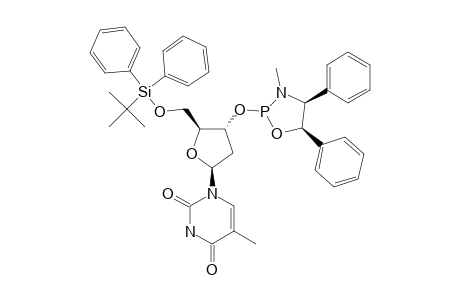 5'-O-(TERT.-BUTYLDIPHENYLSILYL)-3'-O-[(2R,4S,5R)-3-METHYL-4,5-DIPHENYL-1,3,2-OXAZAPHOSPHOLIDIN-2-YL]-THYMIDINE