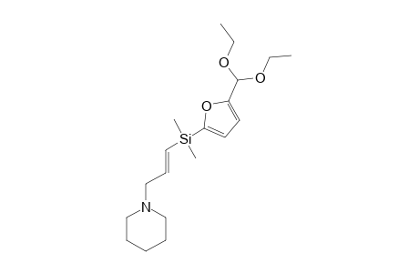 5-[DIMETHYL-(3-PIPERIDYLPROPENYL)-SILYL]-FURFURAL_DIACETAL