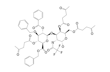 #30;3-O-(BENZYL-2-O-BENZOYL-3-O-BENZYL-4-O-LEVULINOYL-BETA-D-GLUCOPYRANOSYLURONATE)-2-DEOXY-4,6-DI-O-LEVULINOYL-2-TRIFLUOROACETAMIDO-ALPHA-D-GALACTOPYRANOSIDE