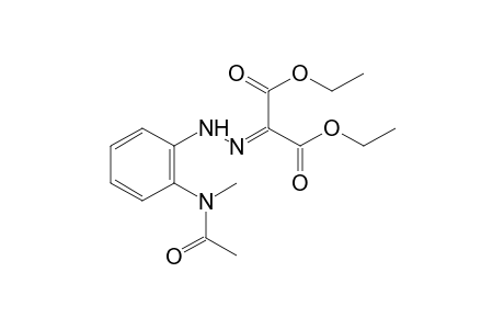 {[o-(N-methylacetamido)phenyl]hydrazono}malonic acid, diethyl ester