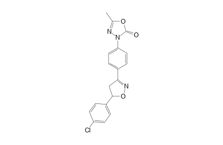 5-METHYL-3-[PARA-(5'-(4-CHLOROPHENYL)-4',5'-DIHYDRO-DELTA(2)-ISOXAZOL-3'-YL)-PHENYL]-3H-2-OXO-DELTA(4)-1,3,4-OXADIAZOLE