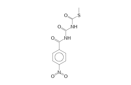 S-Methyl [(4-nitrobenzoyl)amino]carbonylthiocarbamate