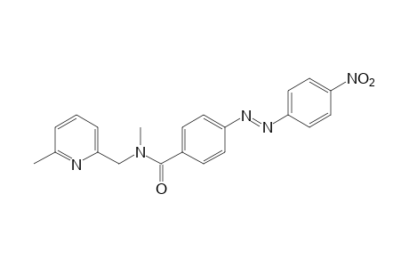 N-METHYL-N-[(6-METHYL-2-PYRIDYL)METHYL]-p-[(p-NITROPHENYL)AZO]BENZAMIDE