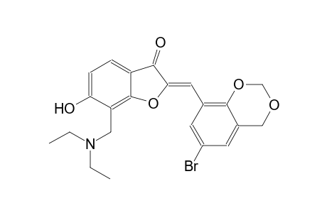 3(2H)-benzofuranone, 2-[(6-bromo-4H-1,3-benzodioxin-8-yl)methylene]-7-[(diethylamino)methyl]-6-hydroxy-, (2Z)-