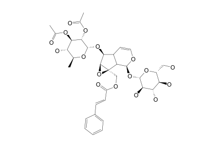 10-O-TRANS-CINNAMOYL-6-O-(2'',3''-DI-O-ACETYL)-ALPHA-L-RHAMNOPYRANOSYLCATALPOL;GMENLINOSIDE-B