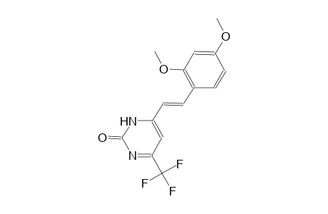 4-[(E)-2-(2,4-dimethoxyphenyl)ethenyl]-6-(trifluoromethyl)-2(3H)-pyrimidinone