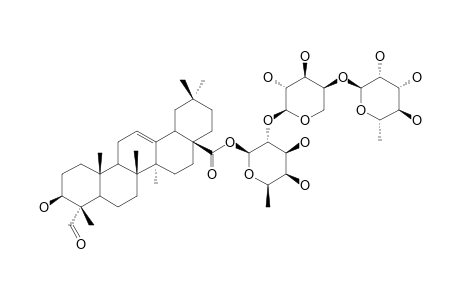 28-O-[RHAMNOPYRANOSYL-(1->4)-ARABINOPYRANOSYL-(1->2)-FUCOPYRANOSYL]-GYPSOGENIN-ESTER