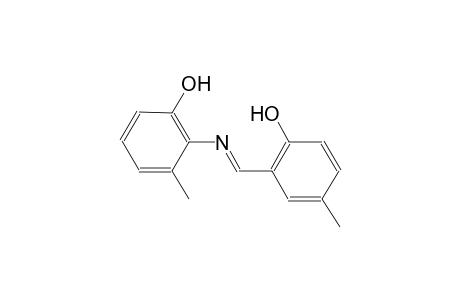 2-([(E)-(2-Hydroxy-5-methylphenyl)methylidene]amino)-3-methylphenol