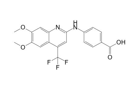 4-{[6,7-Dimethoxy-4-(trifluoromethyl)quinolin-2-yl]amino}benzoic acid