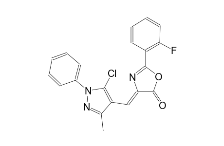 (4Z)-4-[(5-chloro-3-methyl-1-phenyl-1H-pyrazol-4-yl)methylene]-2-(2-fluorophenyl)-1,3-oxazol-5(4H)-one