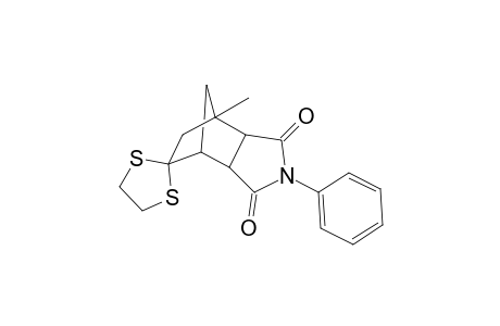 1-Methyl-4-phenyl-4-azatricyclo[5.2.1.0(2,6)]deca-3,5,8-trione 8-dithioacetal isomer