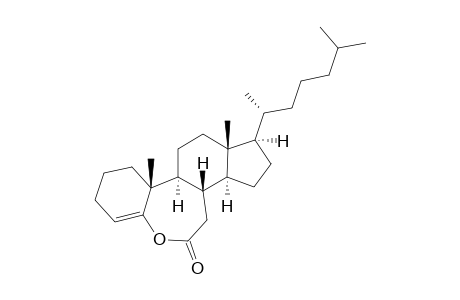 5H-Benz[b]indeno[5,4-d]oxepin, B-homo-6-oxacholest-4-en-7-one deriv.