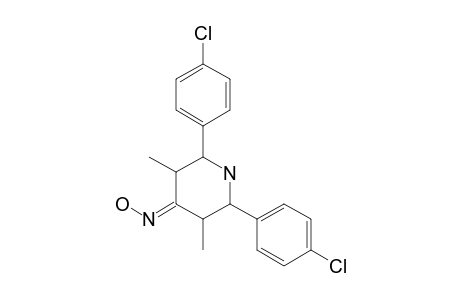 2,6-DI-(PARA-CHLORPHENYL)-3,5-DIMETHYL-PIPERIDIN-4-ONE-OXIME