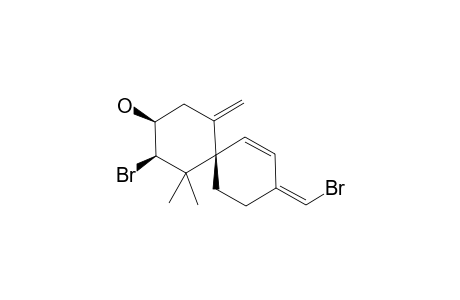 #2;(3(15)E,4Z,6S,9S,10R)-10,15-DIBROMOCHAMAGRA-3(15),4,7(14)-TRIEN-9-OL;(2R,3S,6S,10Z)-9-(E-BROMOMETHYLIDENE)-1,1,9-TRIMETHYL-5-METHYLIDENESPIRO-[5.5]-UNDEC-8-