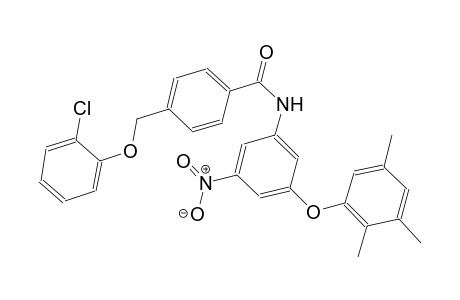 4-[(2-chlorophenoxy)methyl]-N-[3-nitro-5-(2,3,5-trimethylphenoxy)phenyl]benzamide