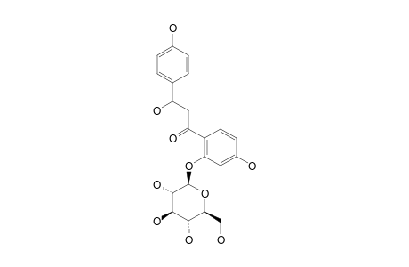 ROCYMOSIN-B;2'-O-BETA-D-GLUCOPYRANOSYL-4,4',BETA-TRIHYDROXYDIHYDROCHALCONE