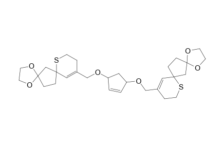 1,4-Dioxa-8-thiadispiro[4.1.5.2]tetradec-11-ene, 11,11'-[4-cyclopentene-1,3-diylbis(oxymethylene)]bis-